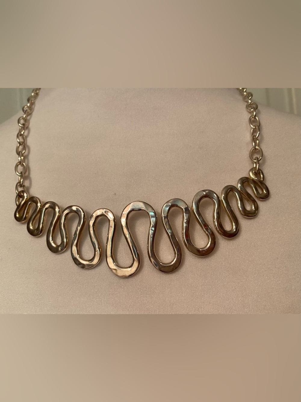 RLM STUDIO ROBERT LEE MORRIS NECKLACE STERLING SILVER ETERNAL WAVE CHOKER 17โ
